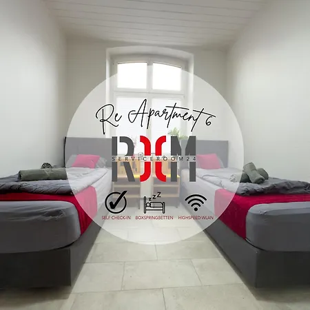 Serviceroom24 - 6 In Hoch Wlan - Smart-tv - 24-7 Check-in Und Kueche Apartment Recklinghausen