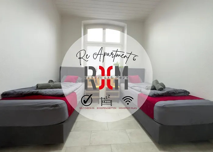 Serviceroom24 - 6 In Hoch Wlan - Smart-tv - 24-7 Check-in Und Kueche Appartement Recklinghausen